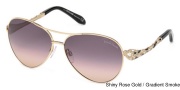 Roberto Cavalli RC920S-A Sunglasses Sunglasses - 28B Shiny Rose Gold / Gradient Smoke