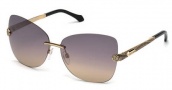 Roberto Cavalli RC831S Sunglasses Sunglasses - 28B Shiny Rose Gold / Gradient Smoke