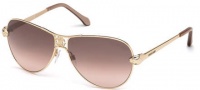 Roberto Cavalli RC883S Sunglasses Sunglasses - 28W Shiny Rose Gold / Blue Gradient