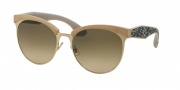 Miu Miu 54QS Sunglasses Sunglasses - UBC3D0 Pale Gold / Brown Gradient Grey