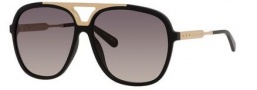 Marc Jacobs 618/S Sunglasses Sunglasses - 0I46 Black Gold (DX dark gray shaded lens)