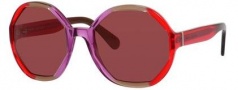 Marc Jacobs 584/S Sunglasses Sunglasses - 0AO7 Fuchsia Brown Red (V0 mirror pink lens)