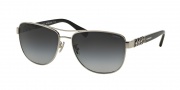 Coach HC7056Q Sunglasses Sunglasses - 901511 Silver/Black / Grey Gradient