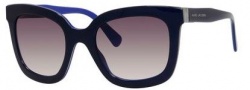 Marc Jacobs 560/S Sunglasses Sunglasses - 0LFO Dark Blue / Ruthenium (J8 mauve gradient lens)