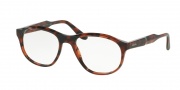Prada PR 12SV Eyeglasses Journal Eyeglasses - UBK1O1 Brown Red Havana