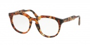 Prada PR 13SV Eyeglasses Journal Eyeglasses - UBM1O1 Brown/Orange Havana