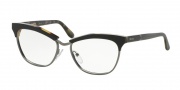 Prada PR 14SV Eyeglasses Journal Eyeglasses - NAI1O1 Top Black/Medium Havana