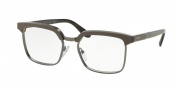 Prada PR 15SV Eyeglasses Journal Eyeglasses - TV91O1 Top Grey/Havana