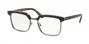 Prada PR 15SV Eyeglasses Journal Eyeglasses - NAI1O1 Top Black/Medium Havana