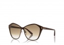 Tom Ford FT0391 Sunglasses Lena Sunglasses - 48F Dark Brown