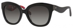 Kate Spade Amberly/S Sunglasses Sunglasses - 0807 Black (F8 gray gradient lens)