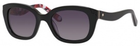 Kate Spade Danella/P/S Sunglasses Sunglasses - 807P Black (WP gray gradient polarized lens)