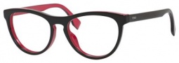 Fendi 0123 Eyeglasses Eyeglasses - 0MFQ Black Fuchsia