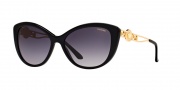 Versace VE4295 Sunglasses Sunglasses - GB1/T3 Black / Polarized Grey Gradient