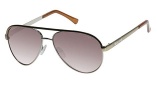 Guess GU7364 Sunglasses Sunglasses - H73 Satin Gold / Brown Gradient