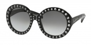 Prada PR 29QS Sunglasses Ornate Sunglasses - 1AB0A7 Black / Grey Gradient
