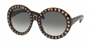 Prada PR 29QS Sunglasses Ornate Sunglasses - 2AU0A7 Havana / Grey Gradient