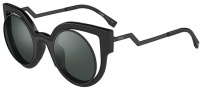 Fendi 0137/S Sunglasses Sunglasses - 0NT2 Matte Shiny Black (CN dark gray mirror lens)