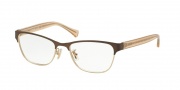 Coach HC5067 Eyeglasses Eyeglasses - 9234 Satin Brown lt Gld/Crystal Light Brown