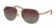 Coach HC7053 Sunglasses L137 Sunglasses - 922862 Light Gold/Crystal lt Cherry / Burgundy Gradient Polarized