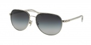 Coach HC7053 Sunglasses L137 Sunglasses - 922611 Silver/Crystal / Light Grey Gradient