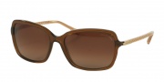 Coach HC8152F Sunglasses Sunglasses - 5328T5 Brown Glitter/Crystal lt Brown / Brown Gradient Polarized