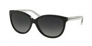 Coach HC8153 Sunglasses L135 Sunglasses - 5327T3 Black Glitter/Crystal / Grey Gradient Polarized