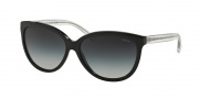 Coach HC8153 Sunglasses L135 Sunglasses - 532711 Black Glitter/Crystal / Light Grey Gradient