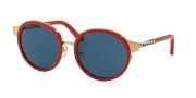 Tory Burch TY6042Q Sunglasses Sunglasses - 310980 Gold/Red / Blue Solid