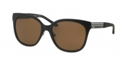 Tory Burch TY6045 Sunglasses Sunglasses - 307673 Matte Black / Brown Smoke Solid