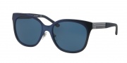 Tory Burch TY6045 Sunglasses Sunglasses - 312280 Satin Blue / Dark Blue Solid