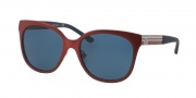 Tory Burch TY6045 Sunglasses Sunglasses - 312380 Matte Red / Dark Blue Solid