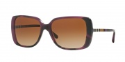 Burberry BE4198 Sunglasses Sunglasses - 351913 Spotted Violet / Brown Gradient