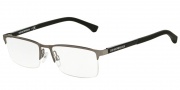 Emporio Armani EA1041 Eyeglasses Eyeglasses - 3130 Gunmetal Rubber