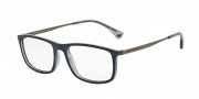 Emporio Armani EA3070 Eyeglasses Eyeglasses - 5469 Matte Blue/Grey Transparent