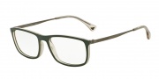 Emporio Armani EA3070 Eyeglasses Eyeglasses - 5470 Matte Green/Grey Transparent