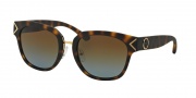Tory Burch TY9041 Sunglasses Sunglasses - 12941F Matte Dark Tortoise / Brown Blue Gradient Polarized