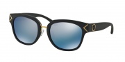 Tory Burch TY9041 Sunglasses Sunglasses - 143822 Matte Navy / Blue Flash Polarized Mirror