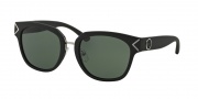Tory Burch TY9041 Sunglasses Sunglasses - 105871 Matte Black / Green Solid