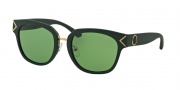 Tory Burch TY9041 Sunglasses Sunglasses - 148071 Matte Racing Green / Green Solid