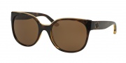 Tory Burch TY9042 Sunglasses Sunglasses - 137873 Dark Tortoise / Brown Solid