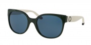 Tory Burch TY9042 Sunglasses Sunglasses - 149080 Racing Green/Ivory / Dark Blue Solid