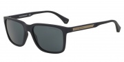 Emporio Armani EA4047 Sunglasses Sunglasses - 506587 Blue Rubber / Grey
