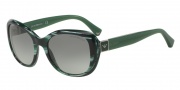 Emporio Armani EA4052 Sunglasses Sunglasses - 539711 Green Horn / Grey Gradient