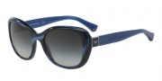 Emporio Armani EA4052 Sunglasses Sunglasses - 53988G Blue Horn / Grey Gradient