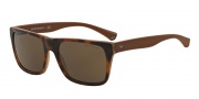 Emporio Armani EA4048F Sunglasses Sunglasses - 539173 Top Havana/Matte Brown / Brown