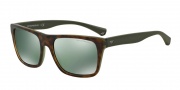 Emporio Armani EA4048 Sunglasses Sunglasses - 53946R Top Havana/Matte Green / Light Green Mirror Petrol