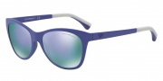 Emporio Armani EA4046 Sunglasses Sunglasses - 53434V Matte Violet / Grey Mirror Violet