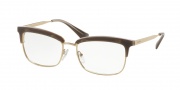 Prada PR 08SV Eyeglasses Eyeglasses - UED1O1 Opal Brown/Beige/Opal Brown