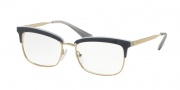 Prada PR 08SV Eyeglasses Eyeglasses - UEE1O1 Opal Grey/Azure/Opal Grey